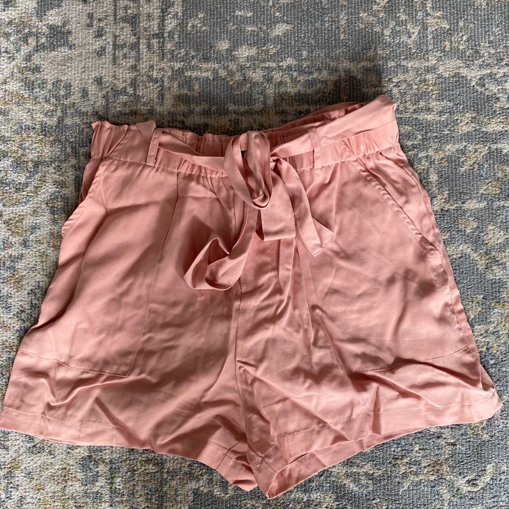 Pink Tie Shorts